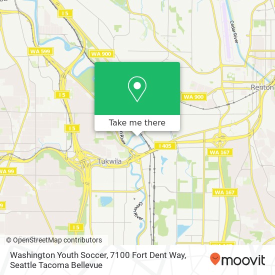 Mapa de Washington Youth Soccer, 7100 Fort Dent Way