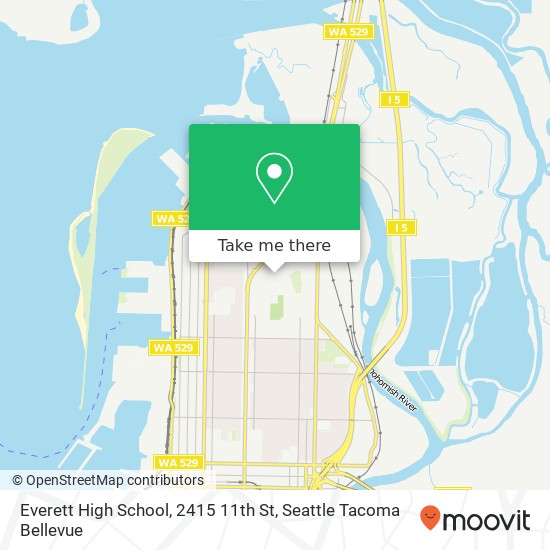 Everett High School, 2415 11th St map