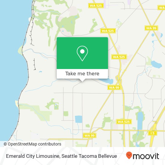 Mapa de Emerald City Limousine