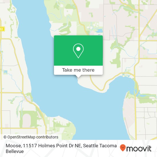 Mapa de Moose, 11517 Holmes Point Dr NE