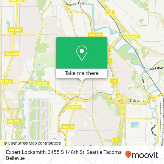 Mapa de Expert Locksmith, 3455 S 148th St