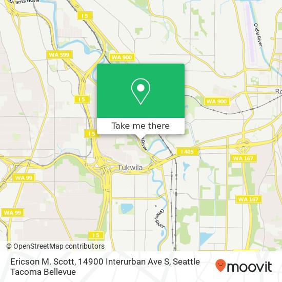Mapa de Ericson M. Scott, 14900 Interurban Ave S
