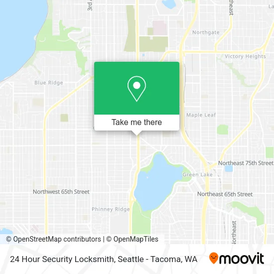 24 Hour Security Locksmith map