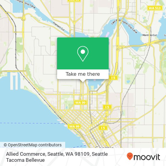 Mapa de Allied Commerce, Seattle, WA 98109