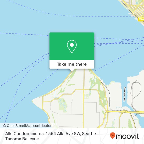 Mapa de Alki Condominiums, 1564 Alki Ave SW