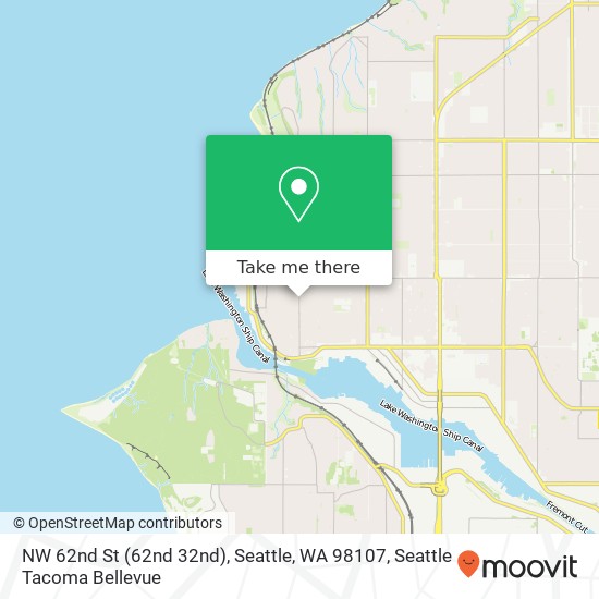 NW 62nd St (62nd 32nd), Seattle, WA 98107 map