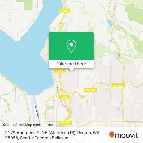 Mapa de 2179 Aberdeen Pl NE (Aberdeen Pl), Renton, WA 98056