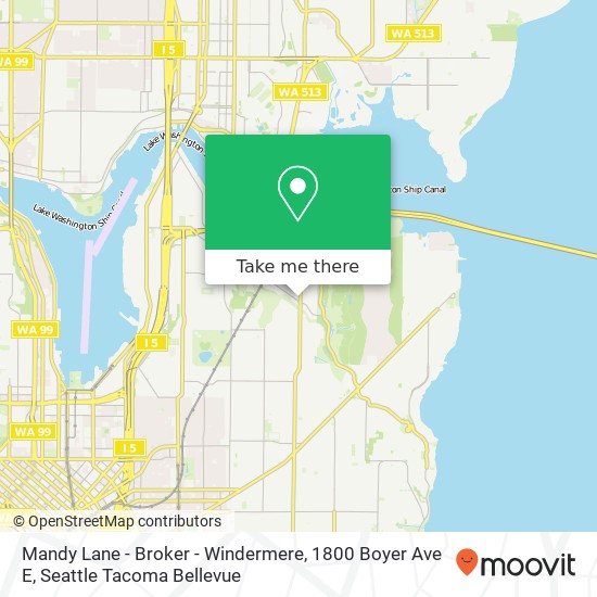 Mapa de Mandy Lane - Broker - Windermere, 1800 Boyer Ave E
