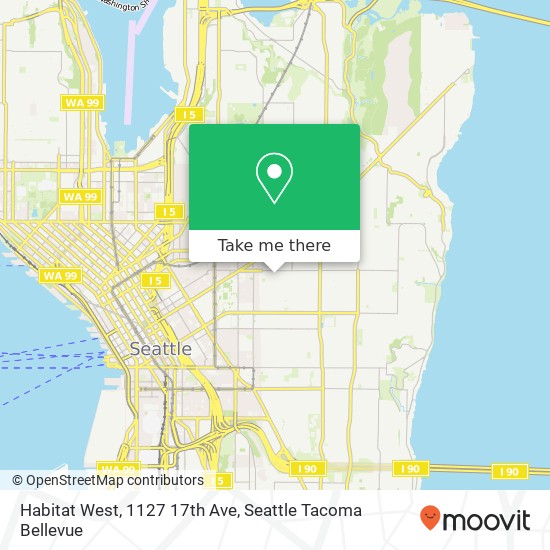 Mapa de Habitat West, 1127 17th Ave