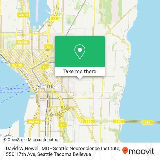 David W Newell, MD - Seattle Neuroscience Institute, 550 17th Ave map