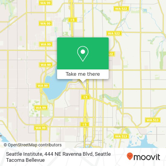 Mapa de Seattle Institute, 444 NE Ravenna Blvd