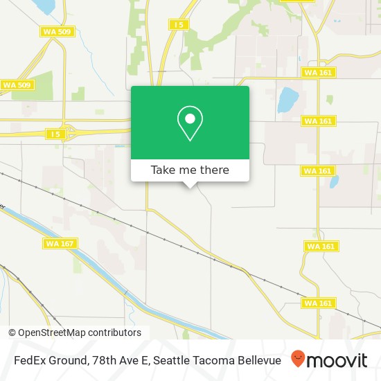 FedEx Ground, 78th Ave E map