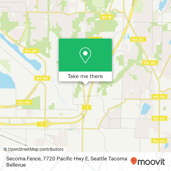 Mapa de Secoma Fence, 7720 Pacific Hwy E
