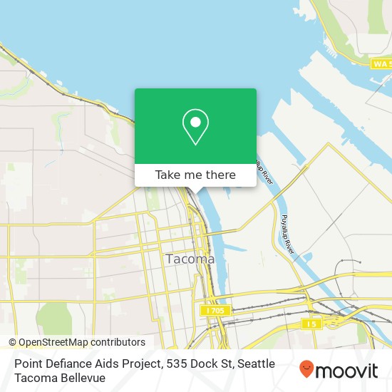 Point Defiance Aids Project, 535 Dock St map