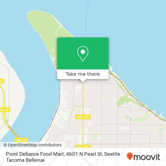 Mapa de Point Defiance Food Mart, 4601 N Pearl St