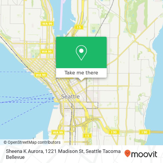 Mapa de Sheena K Aurora, 1221 Madison St
