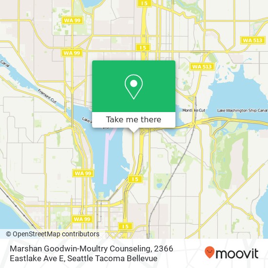 Mapa de Marshan Goodwin-Moultry Counseling, 2366 Eastlake Ave E