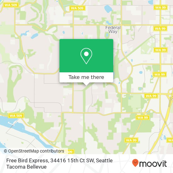 Free Bird Express, 34416 15th Ct SW map