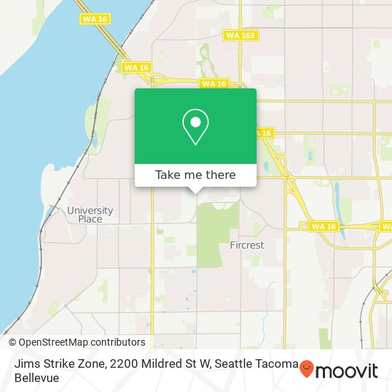 Jims Strike Zone, 2200 Mildred St W map