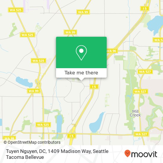 Mapa de Tuyen Nguyen, DC, 1409 Madison Way