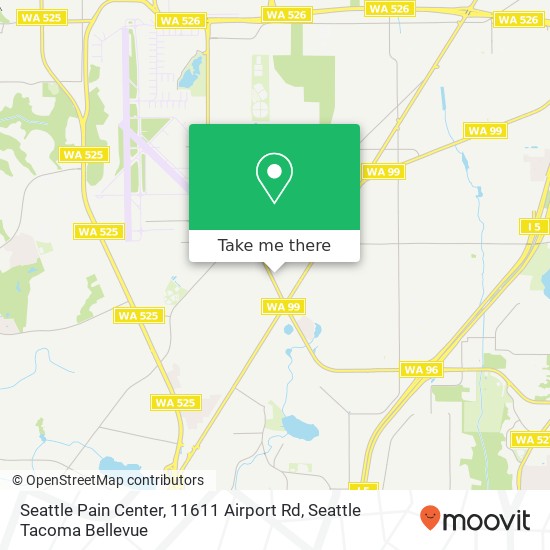 Mapa de Seattle Pain Center, 11611 Airport Rd