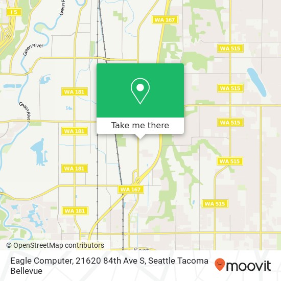 Mapa de Eagle Computer, 21620 84th Ave S