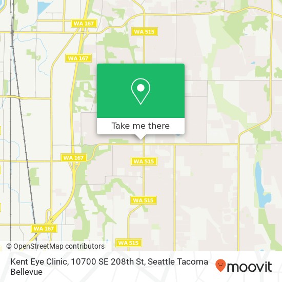 Mapa de Kent Eye Clinic, 10700 SE 208th St