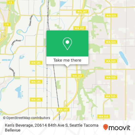 Ken's Beverage, 20614 84th Ave S map