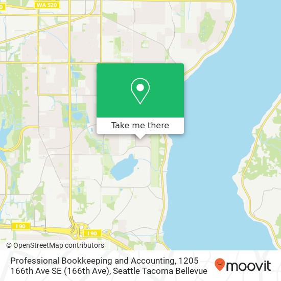 Mapa de Professional Bookkeeping and Accounting, 1205 166th Ave SE