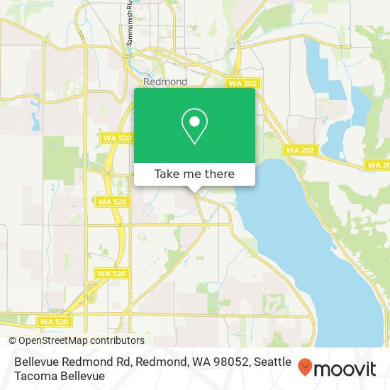 Mapa de Bellevue Redmond Rd, Redmond, WA 98052