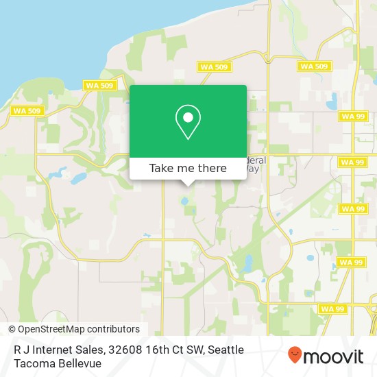 R J Internet Sales, 32608 16th Ct SW map