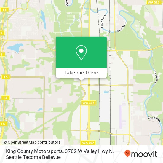 Mapa de King County Motorsports, 3702 W Valley Hwy N