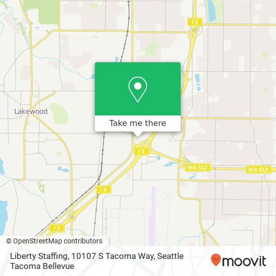 Liberty Staffing, 10107 S Tacoma Way map