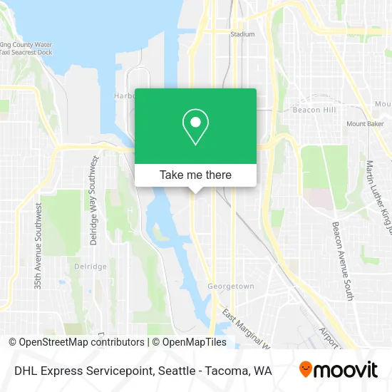 DHL Express Servicepoint map
