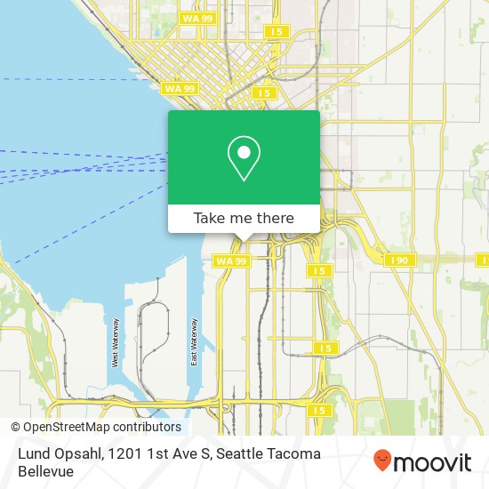 Mapa de Lund Opsahl, 1201 1st Ave S