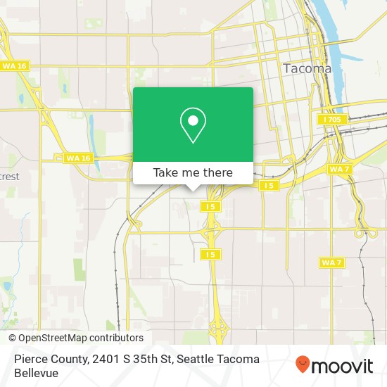 Mapa de Pierce County, 2401 S 35th St