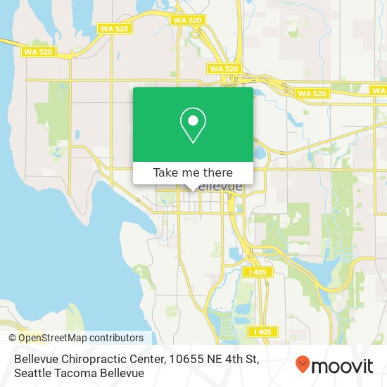 Bellevue Chiropractic Center, 10655 NE 4th St map