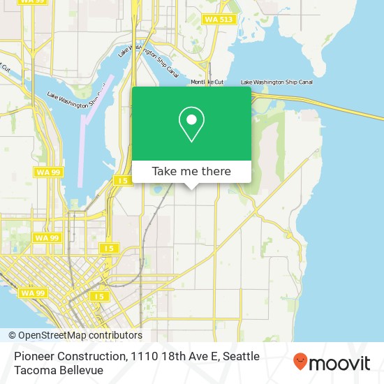 Pioneer Construction, 1110 18th Ave E map