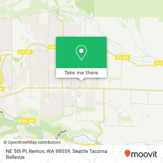 Mapa de NE 5th Pl, Renton, WA 98059