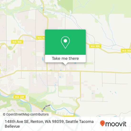 Mapa de 148th Ave SE, Renton, WA 98059