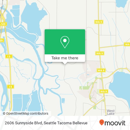 Mapa de 2606 Sunnyside Blvd, Lake Stevens, WA 98258