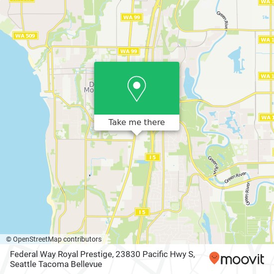 Mapa de Federal Way Royal Prestige, 23830 Pacific Hwy S