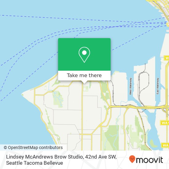 Mapa de Lindsey McAndrews Brow Studio, 42nd Ave SW