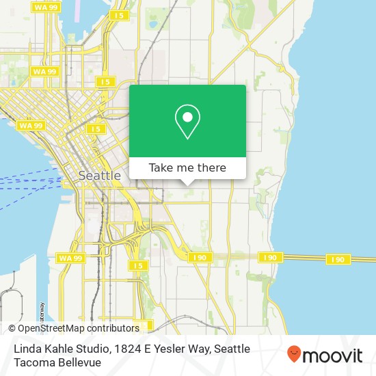 Mapa de Linda Kahle Studio, 1824 E Yesler Way