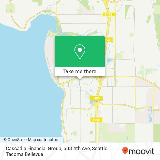 Mapa de Cascadia Financial Group, 603 4th Ave