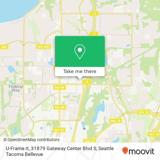 Mapa de U-Frame It, 31879 Gateway Center Blvd S