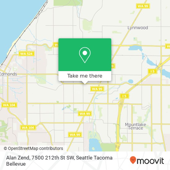 Mapa de Alan Zend, 7500 212th St SW
