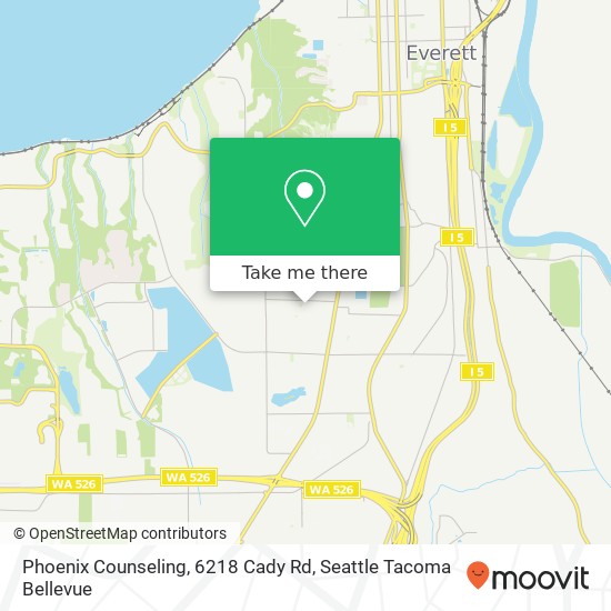 Mapa de Phoenix Counseling, 6218 Cady Rd