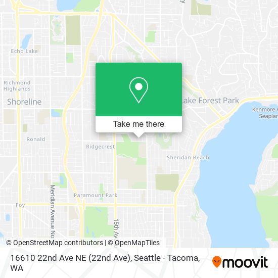 Mapa de 16610 22nd Ave NE