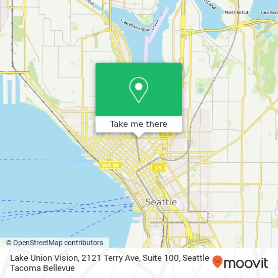 Lake Union Vision, 2121 Terry Ave, Suite 100 map